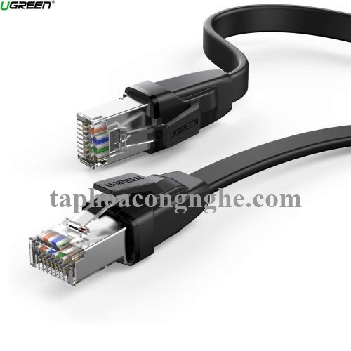 Ugreen 10979 0.5M CAT8 U-FTP 2000Mhz 30AWG cáp mạng màu đen 50cm NW134 30010979